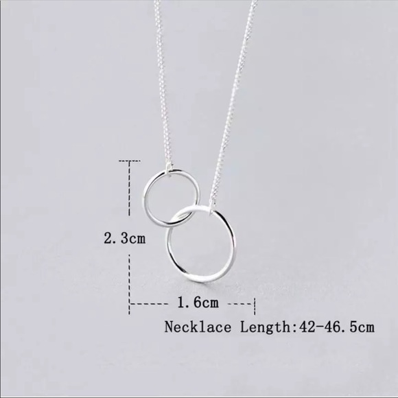 🆕 • Nova • Double Circle Necklace - Picture 3 of 4